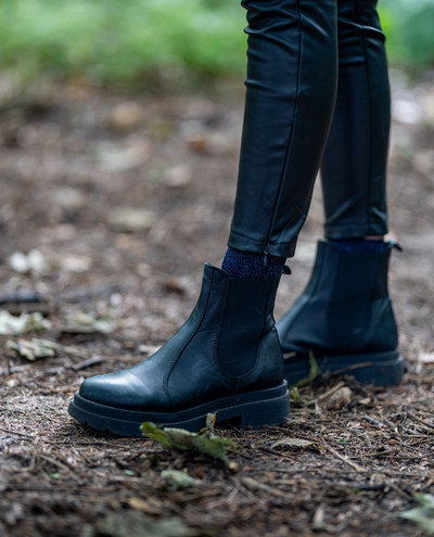 Reiko Olga Black Faux Leather leggings
