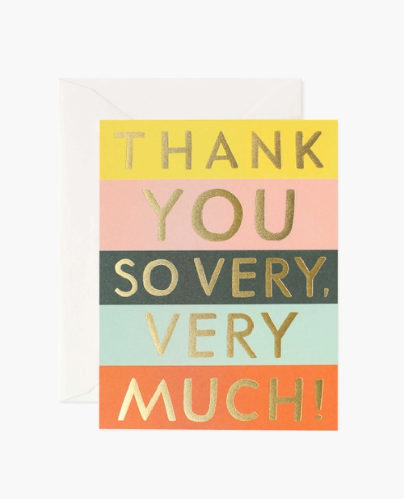 Rifle Paper Co. Colour Block Thank You Card Box