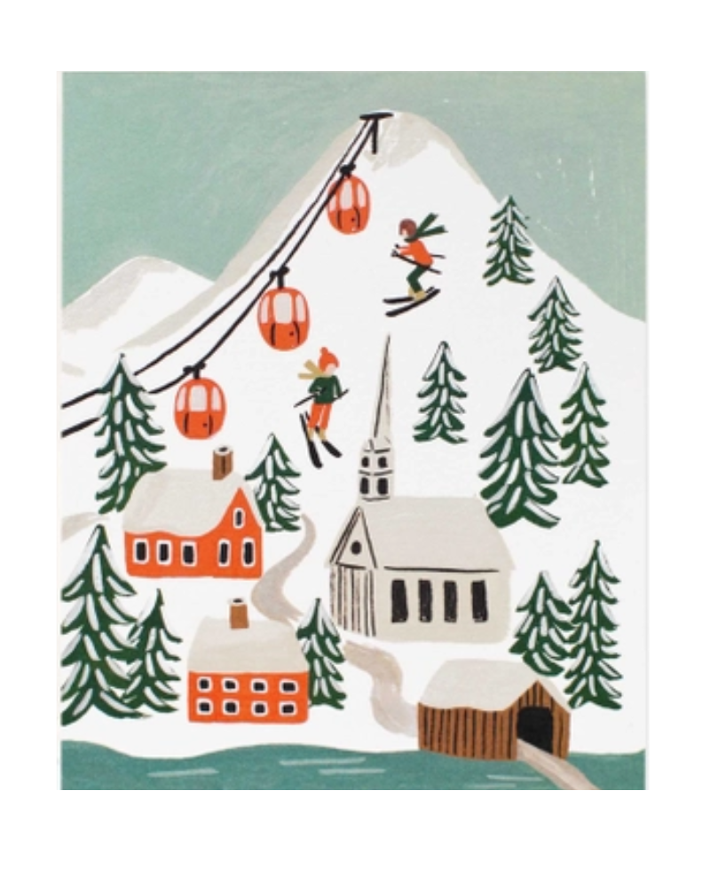 Rifle Paper Co. Holiday Snow Scene Wrap