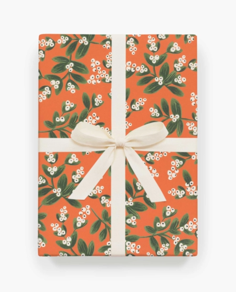 Rifle Paper Co. Red Mistletoe Wrap