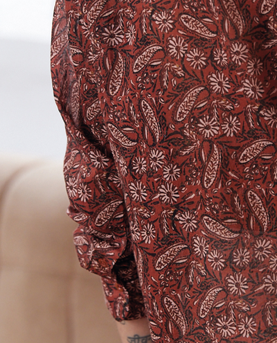 Sacre Coeur Anita Block Print Shirt