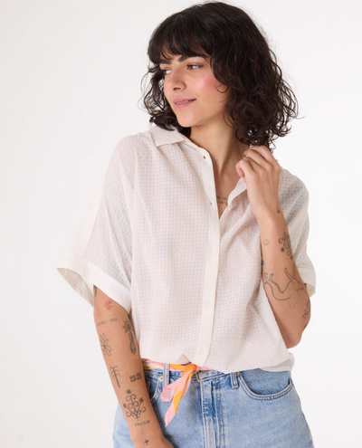 Sacre Coeur Louisa Ecru Check Shirt