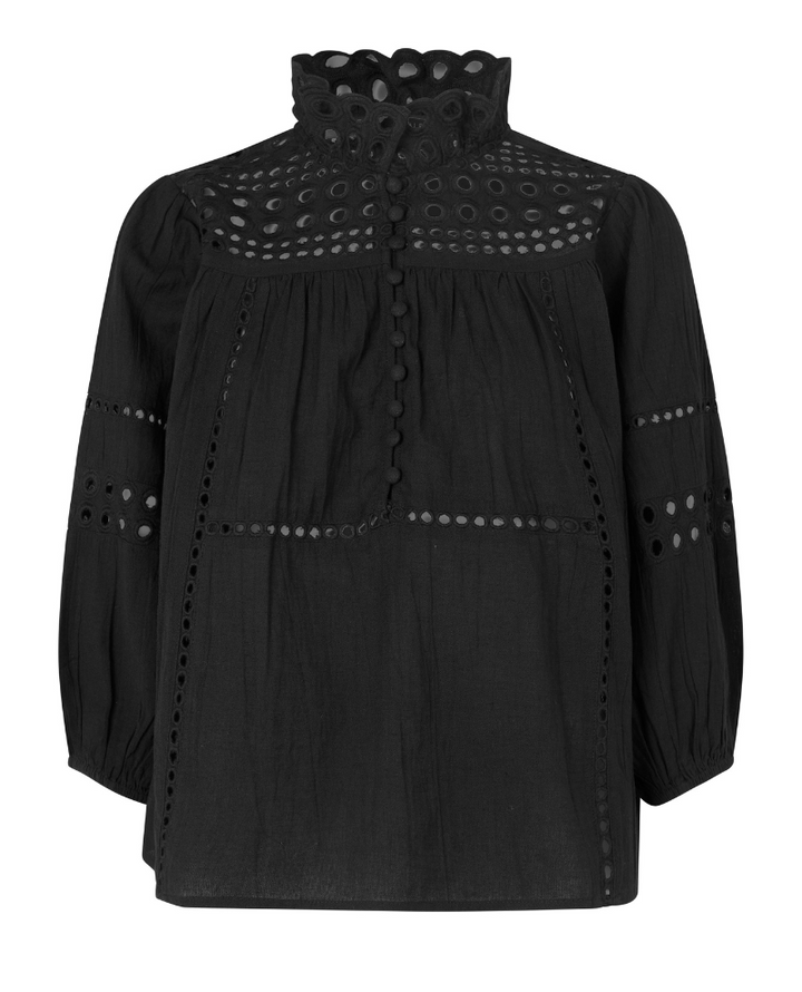 Second Female Brunie Black Blouse