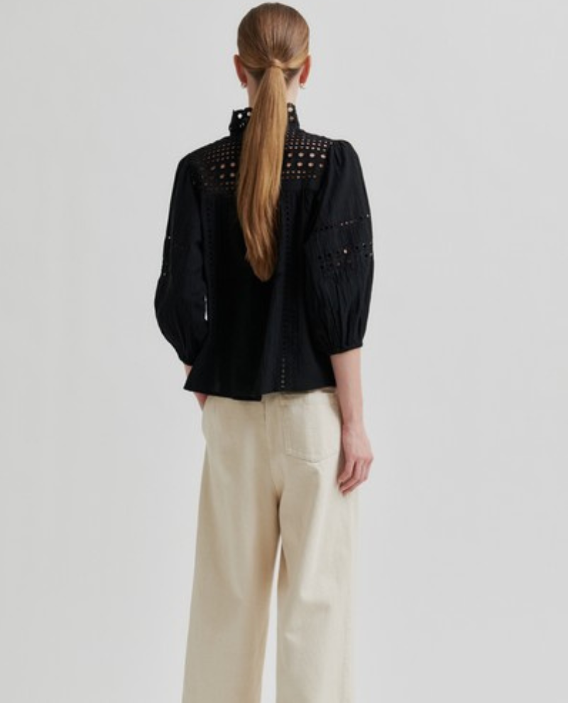 Second Female Brunie Black Blouse