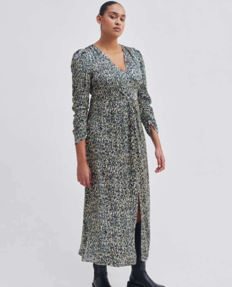 Second Female Luna Grey Maxi Dress