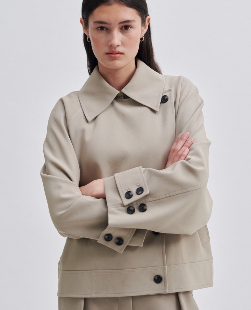 Second Female Silvia Cashew Trench Jacket