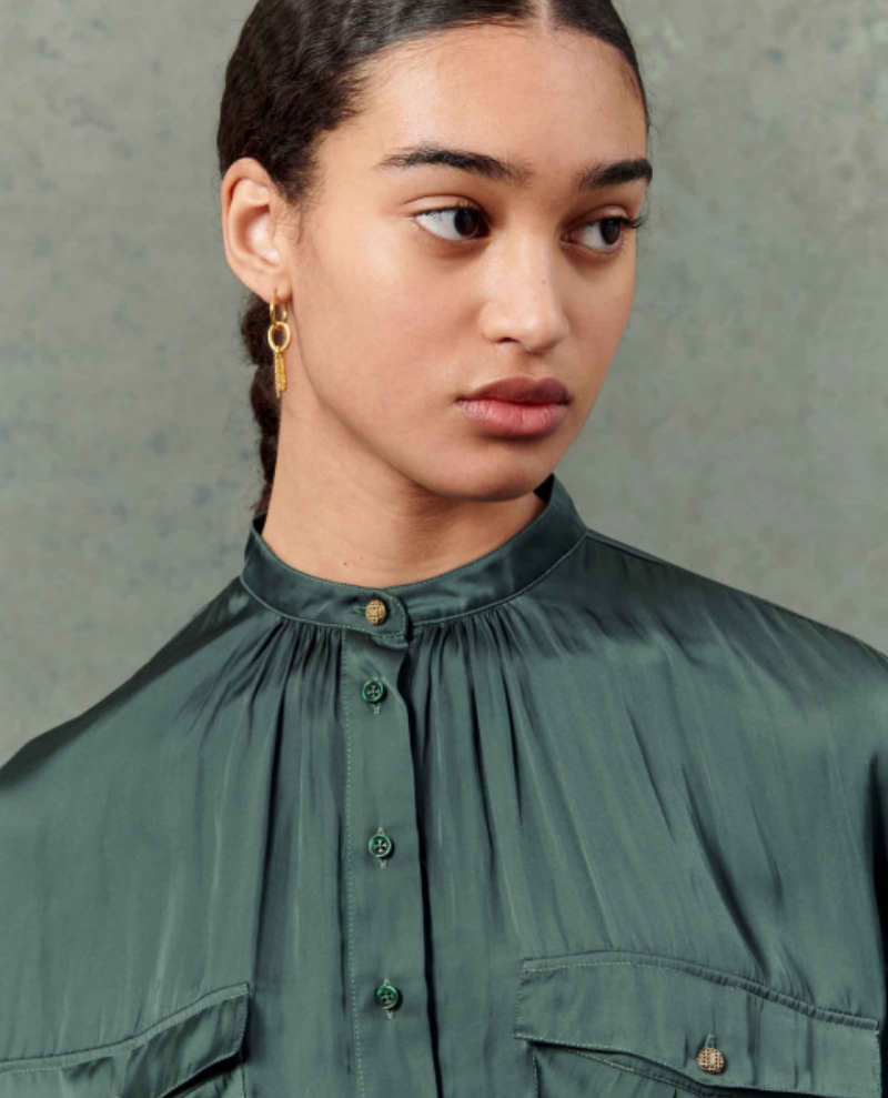 Sessun Solola Green Shirt