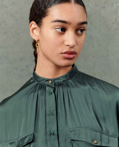 Sessun Solola Green Shirt