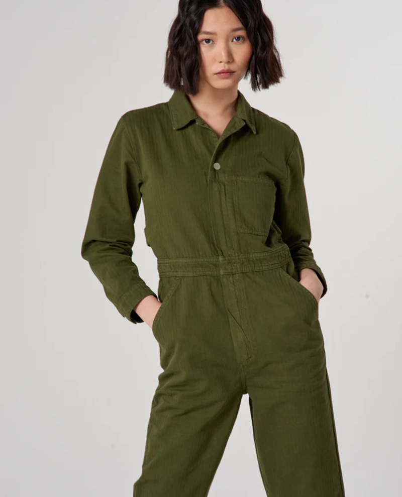 Seventy + Mochi Indie Pine Green Jumpsuit