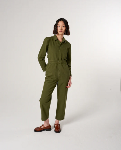 Seventy + Mochi Indie Pine Green Jumpsuit