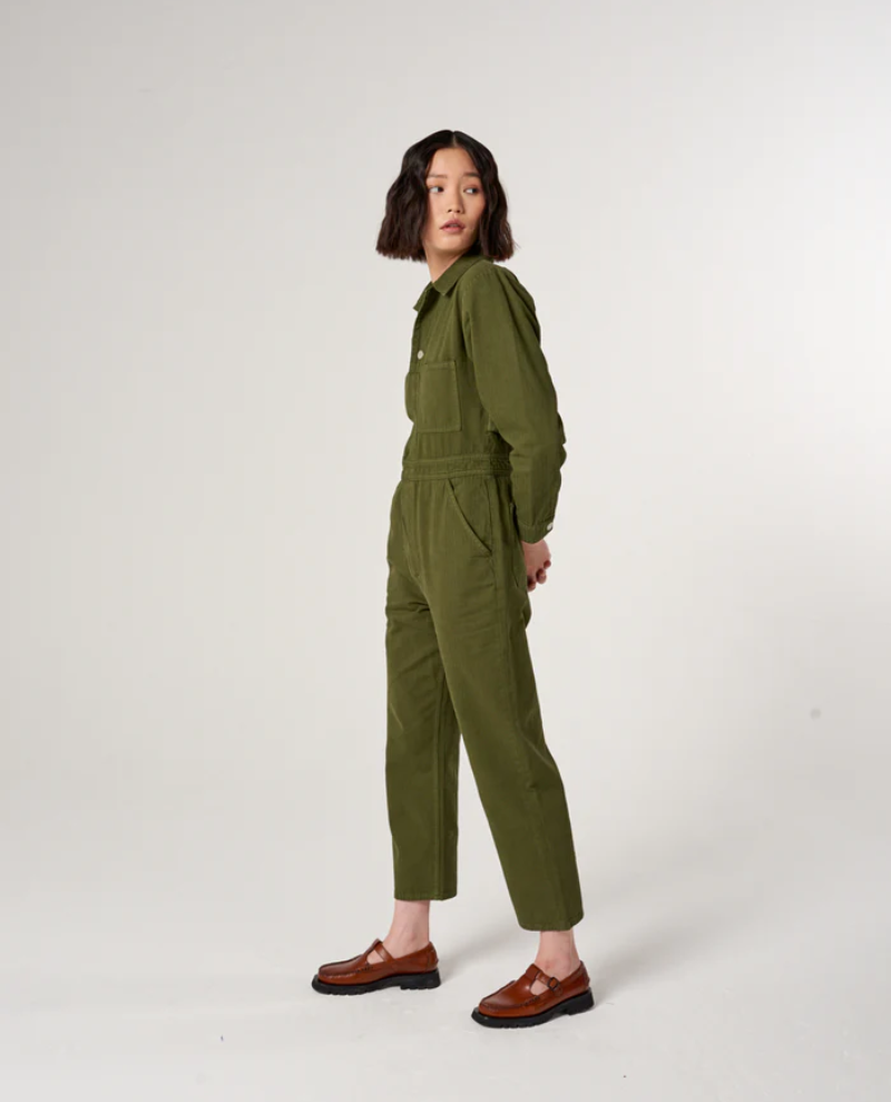 Seventy + Mochi Indie Pine Green Jumpsuit