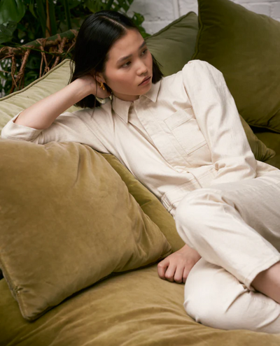 Seventy and Mochi Lorna Ecru Jumpsuit