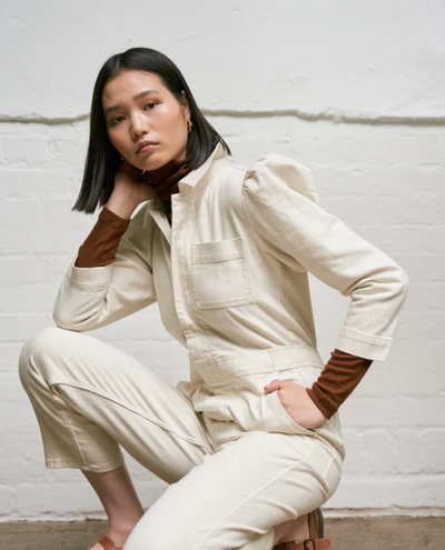 Seventy and Mochi Lorna Ecru Jumpsuit