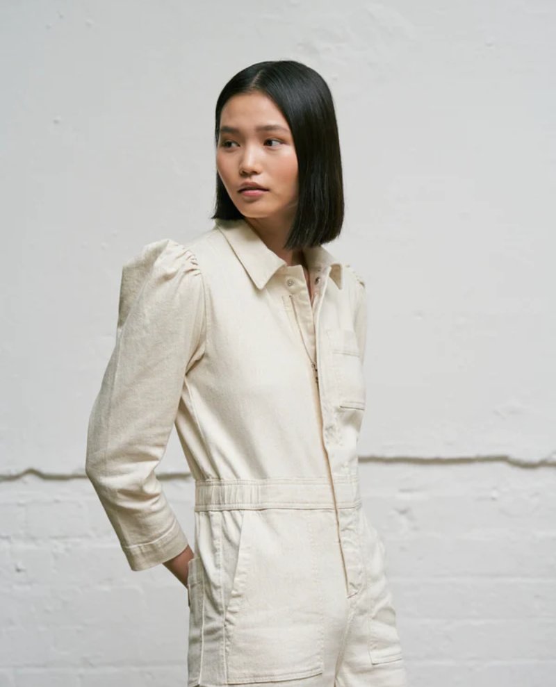 Seventy and Mochi Lorna Ecru Jumpsuit