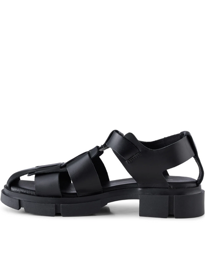 Shoe The Bear Alva Fisherman Black Leather Sandal