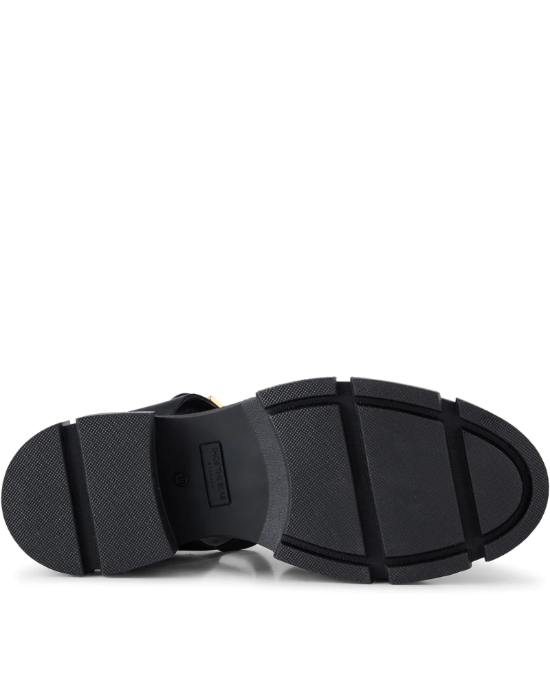 Shoe The Bear Alva Fisherman Black Leather Sandal