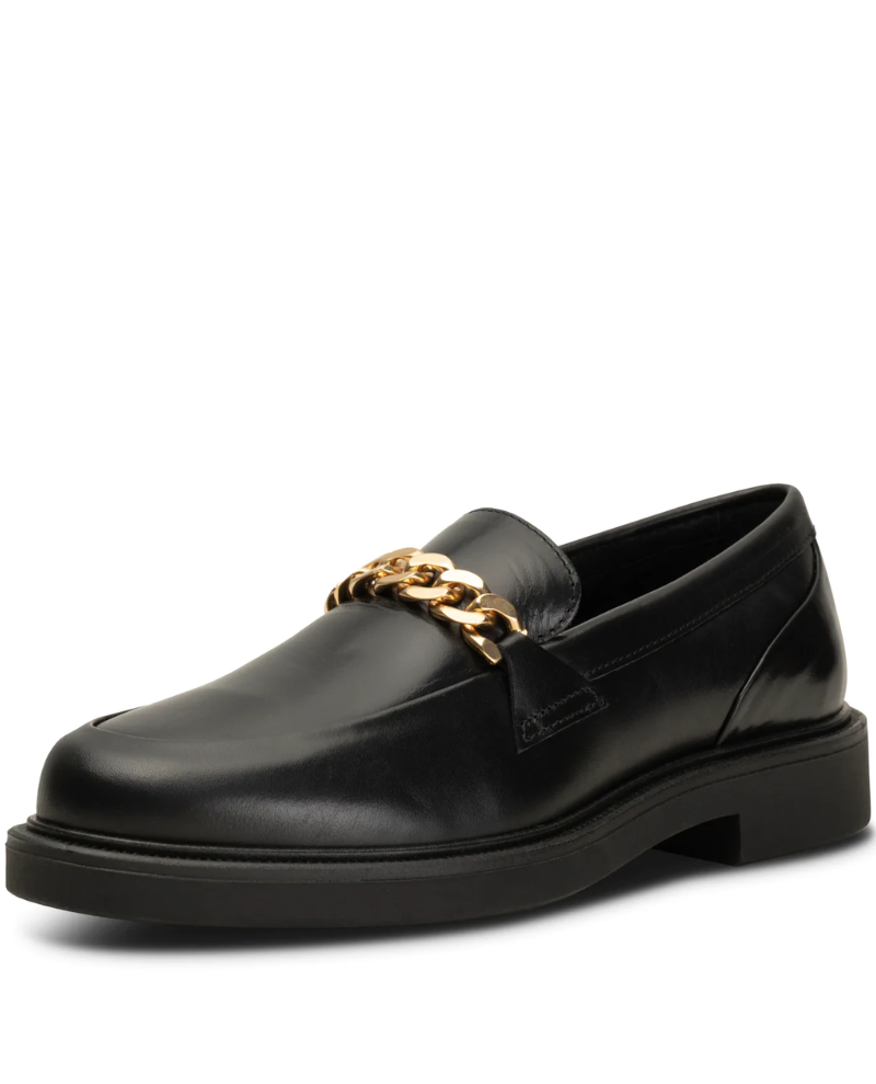 Shoe The Bear Thyra Black Chain Loafers