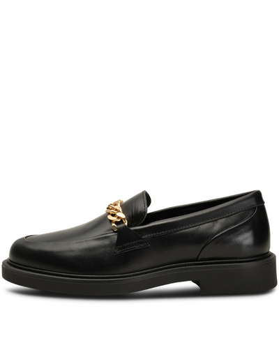 Shoe The Bear Thyra Black Chain Loafers
