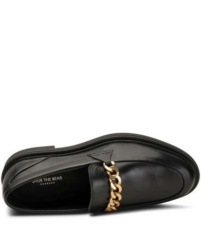 Shoe The Bear Thyra Black Chain Loafers