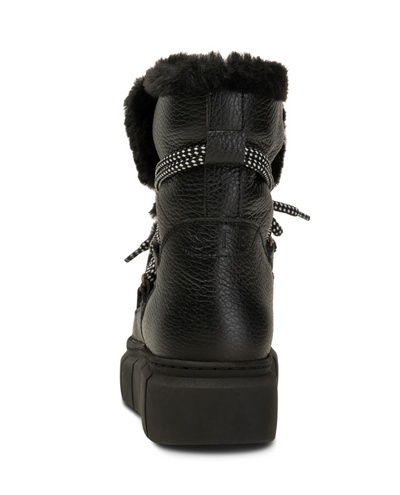 Shoe The Bear Tove Black Leather Snow Boots