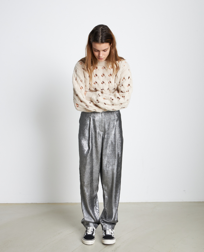 Stella Nova Betty Silver Grey Trousers