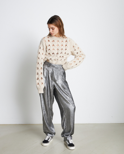 Stella Nova Betty Silver Grey Trousers