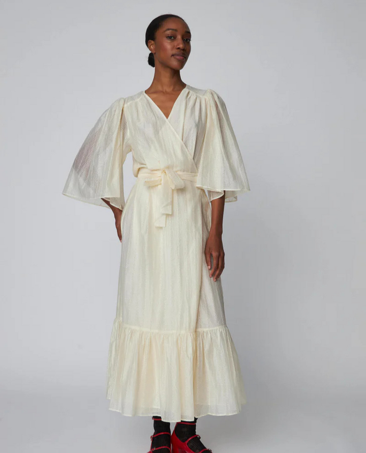 Stella Nova Pointelle Vanilla Wrap Dress