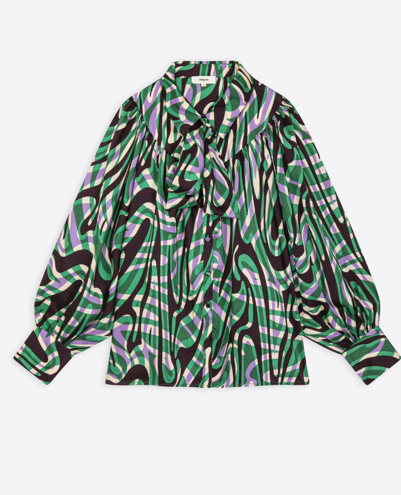 Suncoo Lahsen Green Blouse