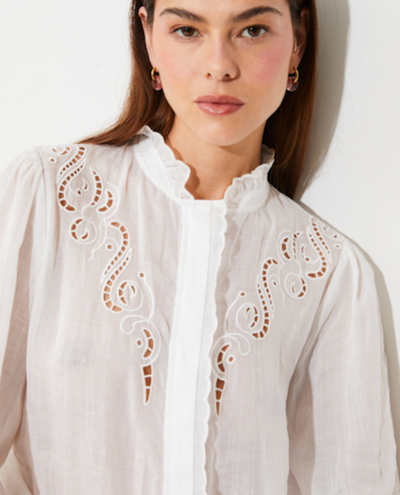 Suncoo Leony White Blouse