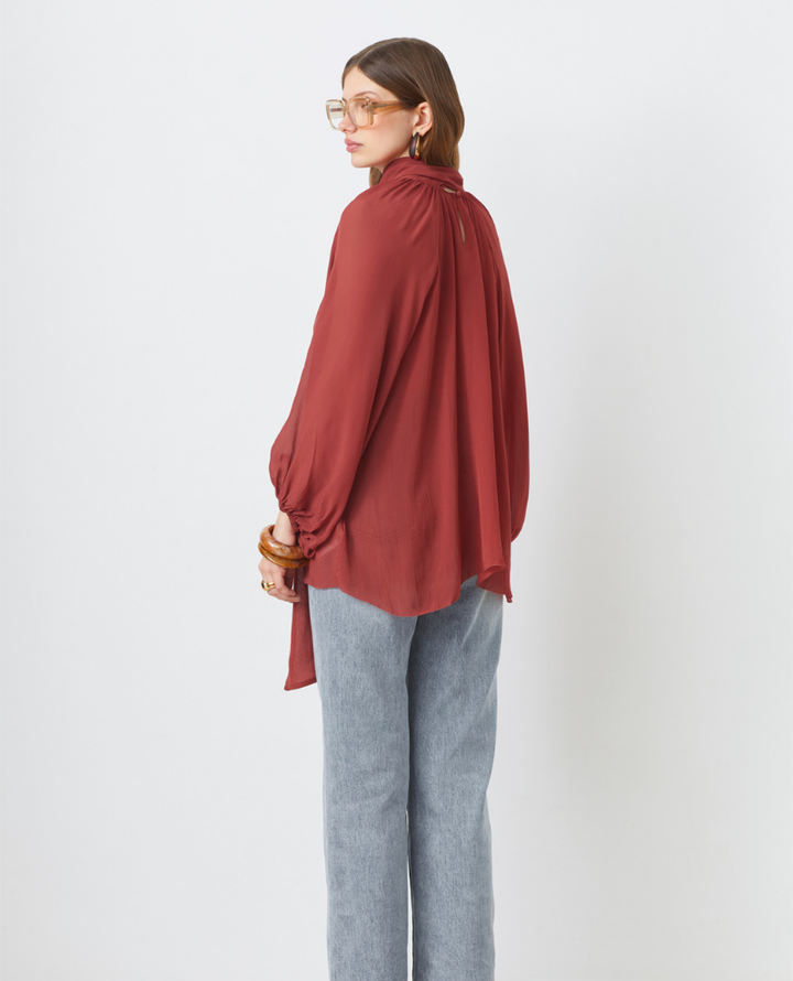Suncoo Lincoln Terracotta Blouse