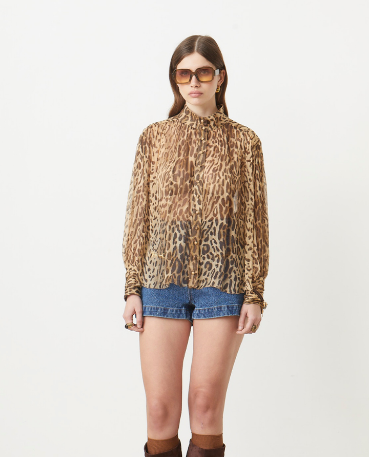Suncoo Lux Leopard Blouse