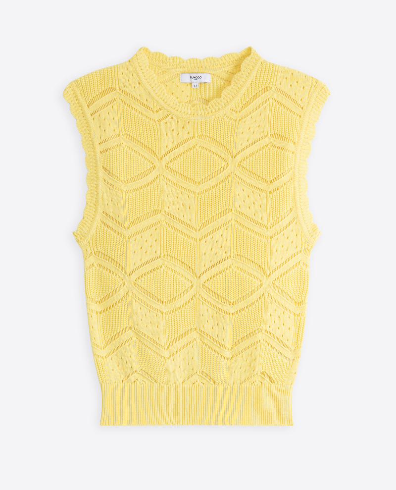 Suncoo Parvelo Yellow Sweater Vest