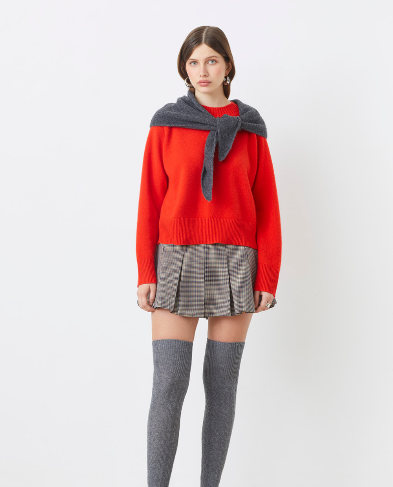 Suncoo Paulvar Red Crew Knit