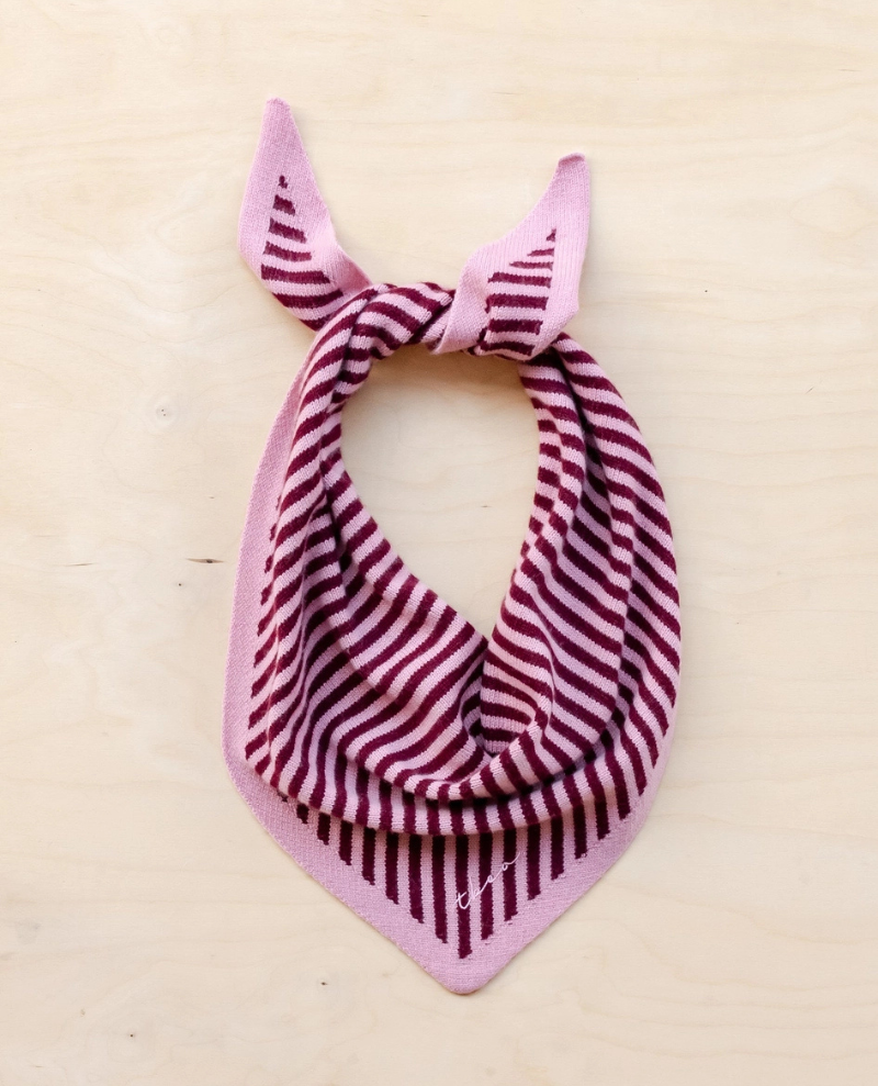 TBco. Triangle Pink Stripe Scarf