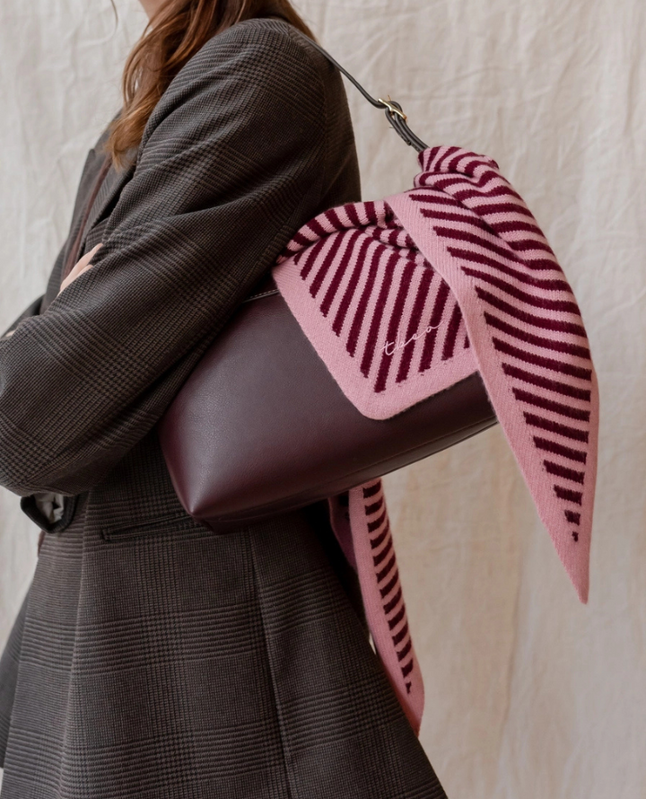 TBco. Triangle Pink Stripe Scarf