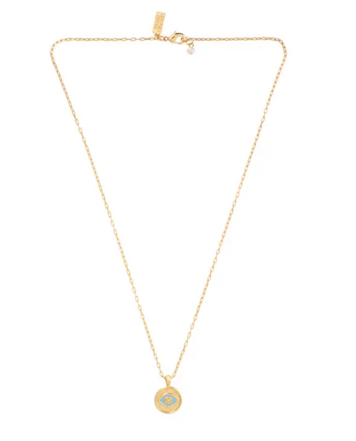 Talis Chains Evil Eye Mint Pendant Necklace
