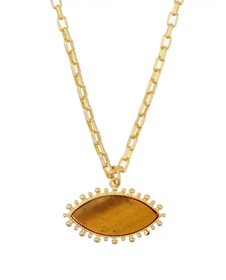 Talis Chains Tiger Eye Pendant Necklace
