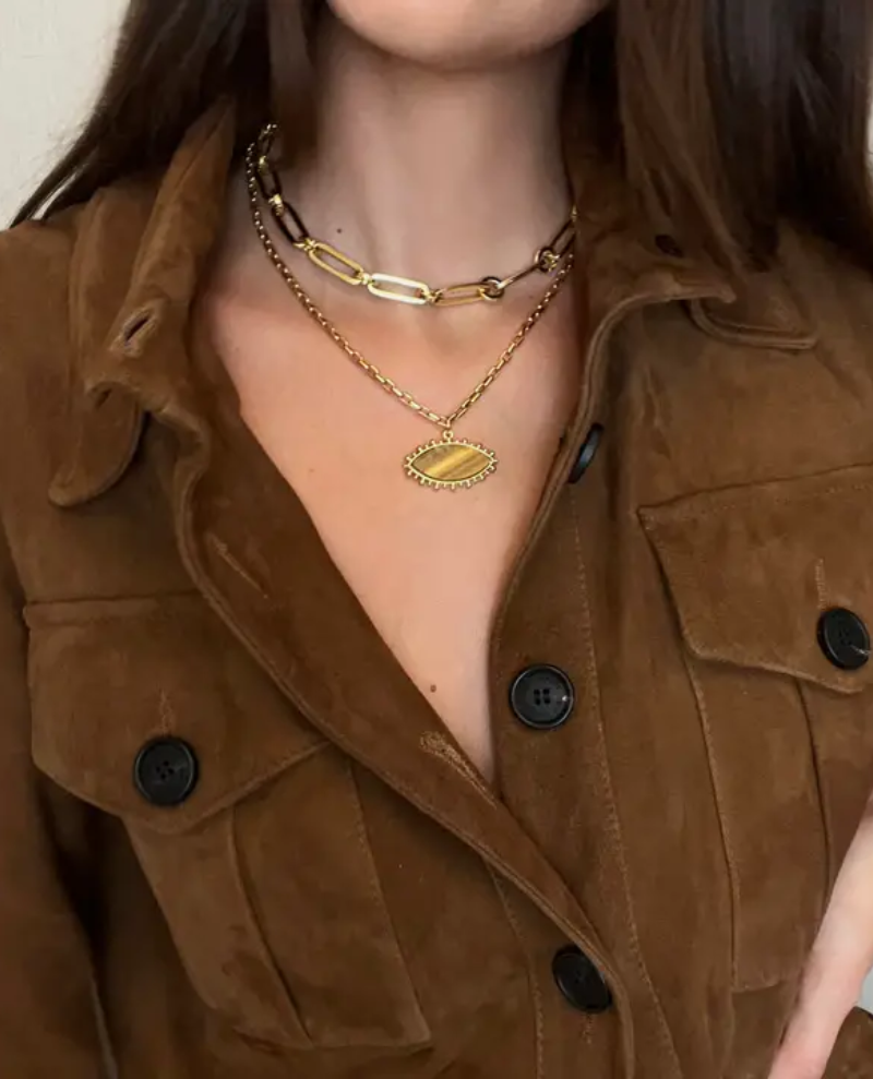 Talis Chains Tiger Eye Pendant Necklace