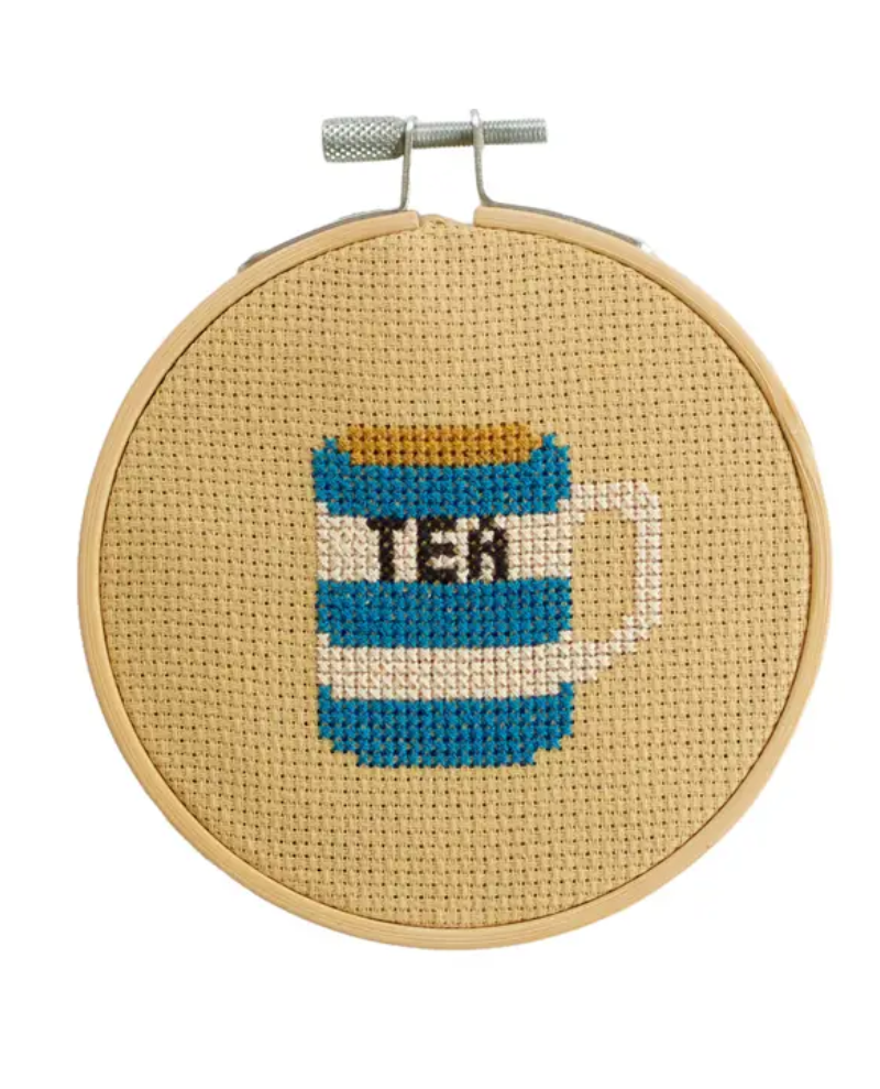 Cotton Clara Cup of Tea Cross Stitch Kit