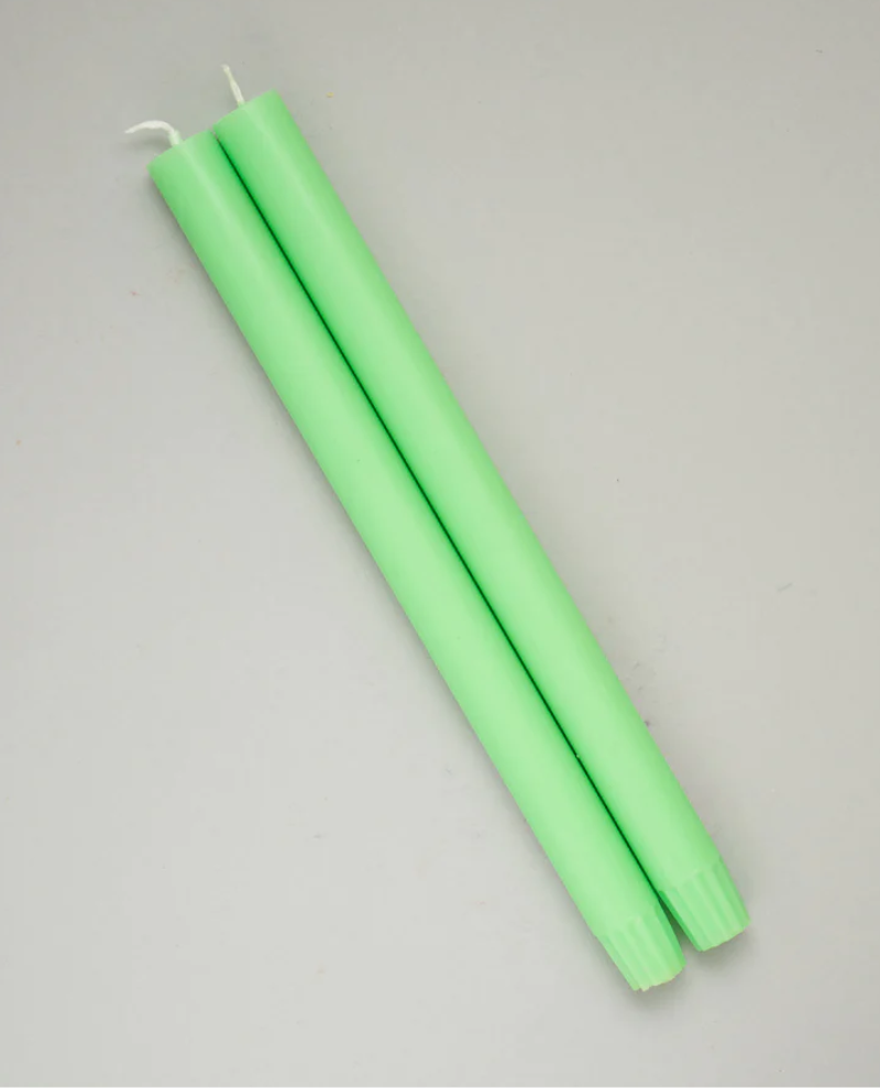 True Grace Fluoro Green Dining Candle