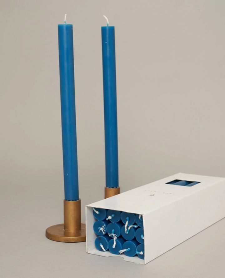 True Grace Teal Blue Dining Candle