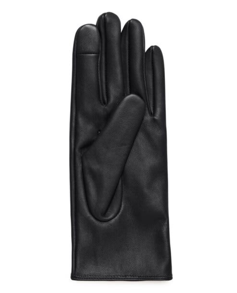 Ichi Lilje Black Leather Gloves