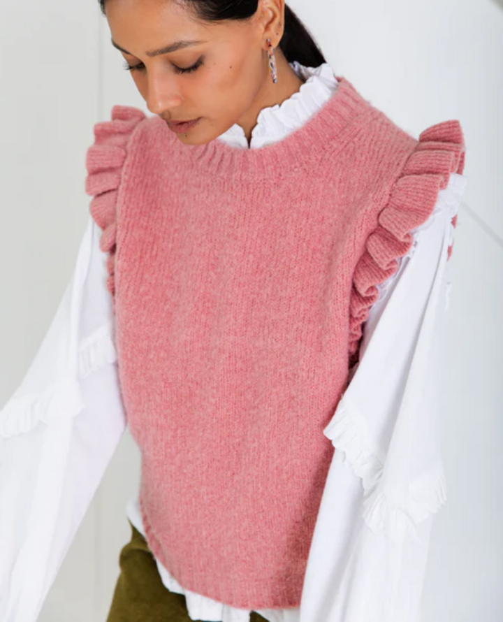 Bonte Claude Rose Pink Sweater Vest