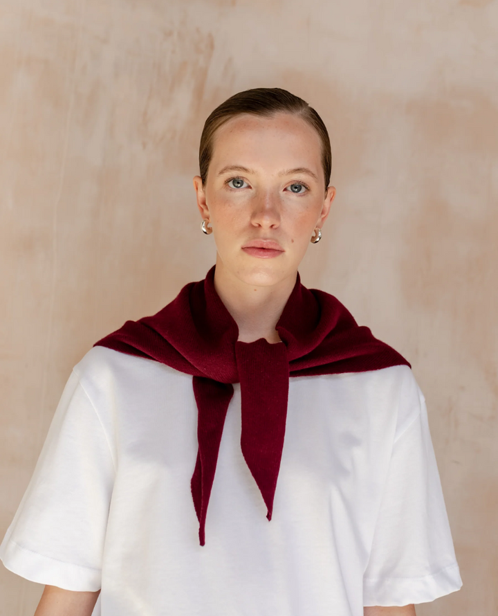 TBco. Triangle Burgundy Scarf
