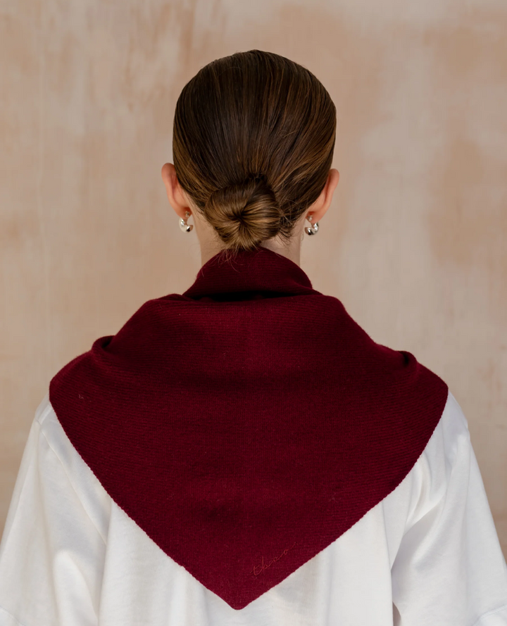 TBco. Triangle Burgundy Scarf