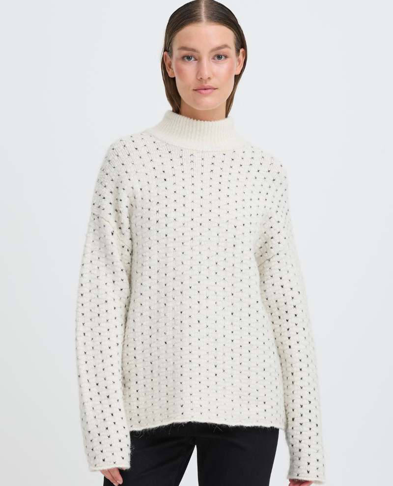 Ichi Kamara Cream Knit