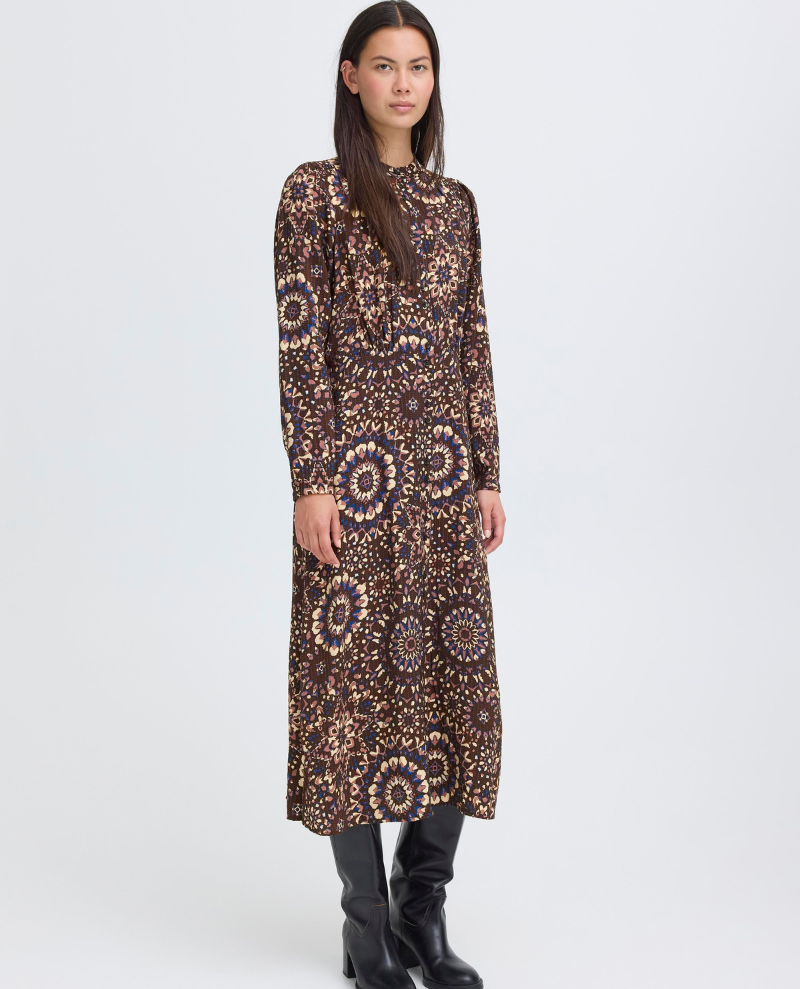 Ichi Craviz Kaleidoscope Shirt Dress