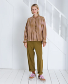 Bonte Etienne Blush Olive Gingham Shirt