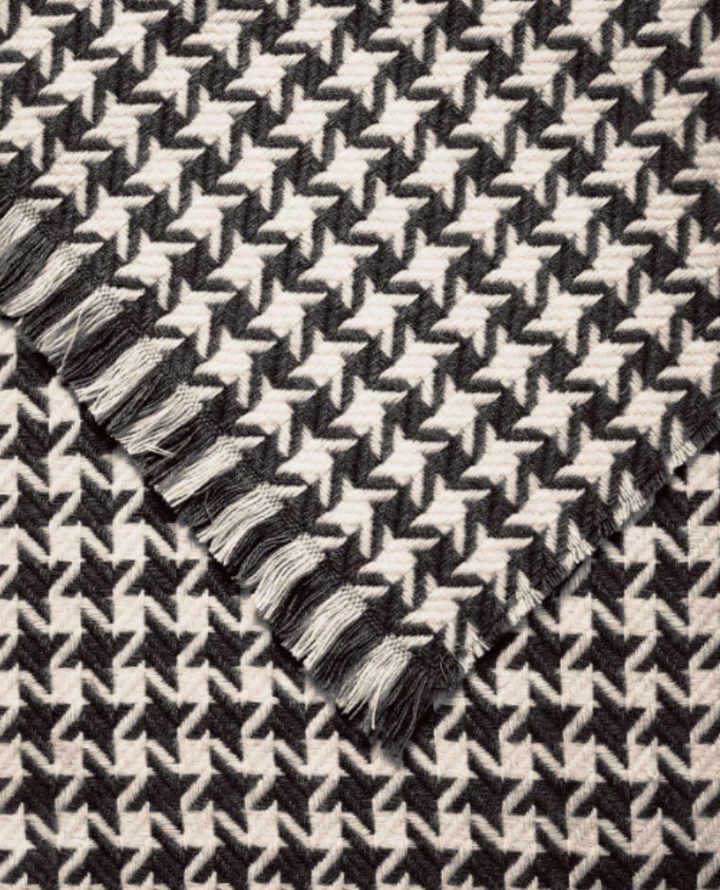 Ichi Vanjaa Black Houndstooth Scarf