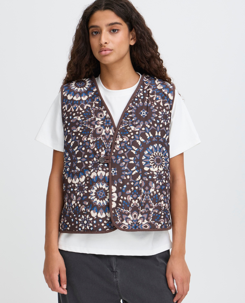 Ichi Gozima Brown Gilet